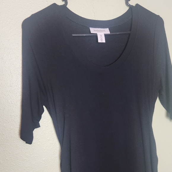 Motherhood Maternity Rouched Black Bodycon Dress Size XS - Picture 4 of 6